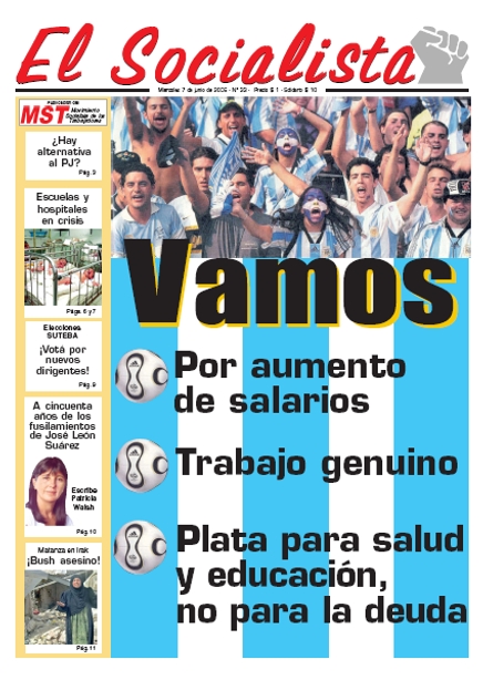 Tapa de El Socialista