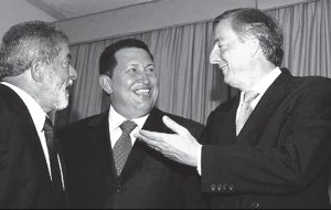 Chvez con sus nuevos socios del Mercosur