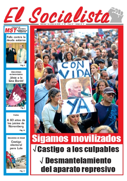 Tapa de El Socialista