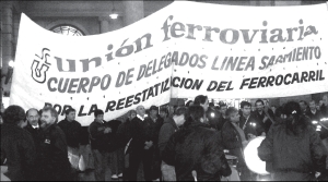 Ferroviarios del Sarmiento movilizados por salario en Retiro
