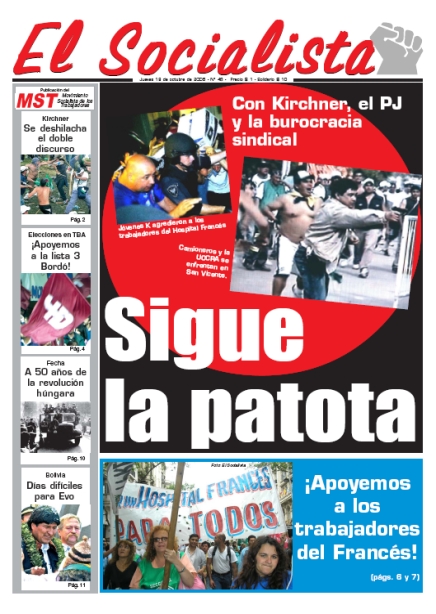 Tapa de El Socialista