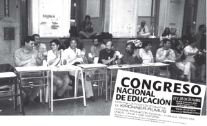 Vista de la mesa que precidi el Congreso