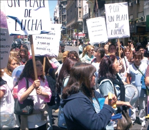 Docentes bonaerense en protesta