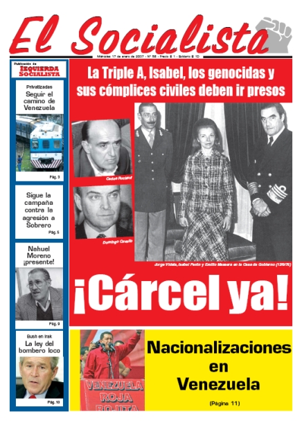Tapa de El Socialista