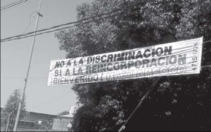 Pasacalle frente a la fbrica