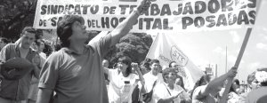 Trabajadores del Hospital Posadas en lucha