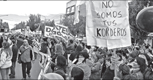 Docentes de Ro Gallegos movilizados