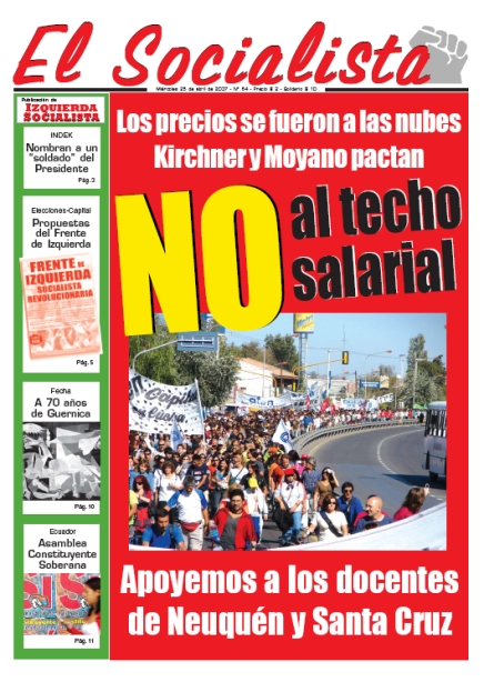 Tapa de El Socialista