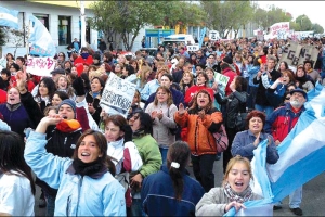 Docentes santacruceos en lucha