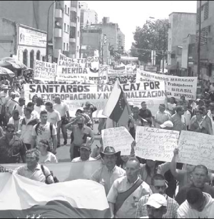 Trabajadores de Sanitarios Maracay en lucha