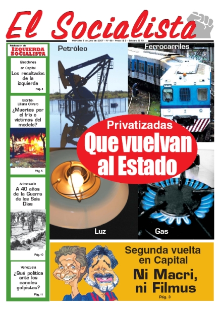 Tapa de El Socialista