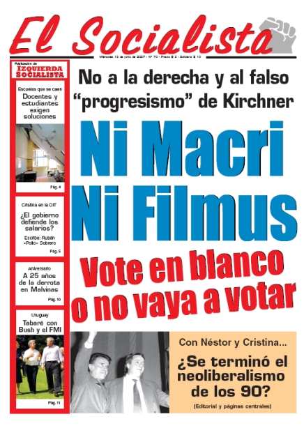 Tapa de El Socialista