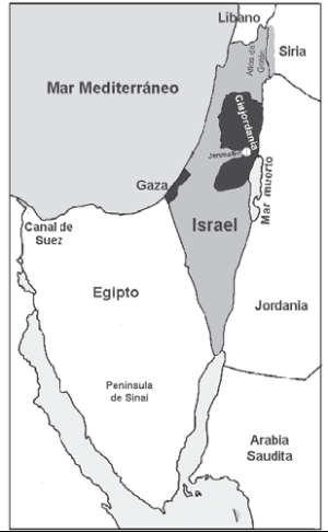 Poblacin judia<br />Israel: 4.000.000<br />Colonos en Cisjordania: 400.000<br /><br />Poblacin palestina<br />Franja de Gaza: 1.400.000<br />Cisjordania: 2.000.000<br />Israel: 1.000.000<br />Otros pases rabes: 3.800.000