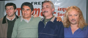 Juan Carlos Giordano, Candidato a Vicegobernador Pcia. Bs. As.; Jos Montes Candidato a Presidente; Hctor Hberling, Candidato a Vicepresidente; Rubn Pollo Sobrero, Candidato a diputado nacional Pcia. Bs. As.