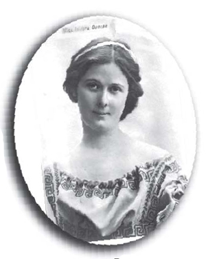 Imgenes de Isadora Duncan en retrato y bailando