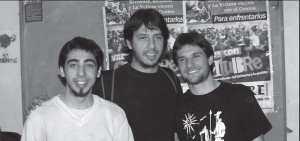 De izq. a der: Federico Novo Foti (Consejero estudiantil de Filosofa y Letras); Alejandro Waisman (vicepresidente de Filosofa y Letras) y Adrin Primerano (Presidente de Sociales)