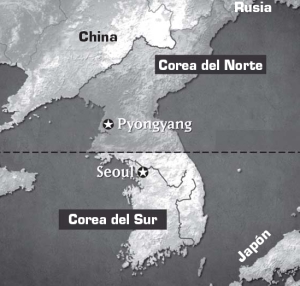 Mapa de Corea