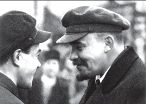 Lenin y Trotsky, mximos dirigentes de la Revolucin Rusa