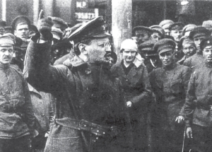 Lenin y Trotsky, mximos dirigentes de la Revolucin Rusa