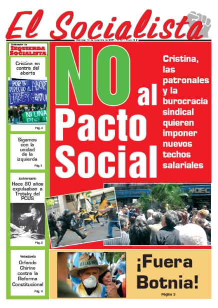 Tapa de El Socialista