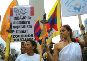 Izquierda Socialista en el Obelisco contra la dictadura china