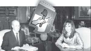 Paolo Rocca de Techint, la semana pasada, junto a la presidenta en la Casa Rosada