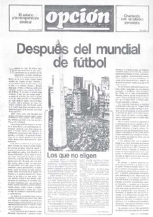 Portada del peridico del PST en la dictadura