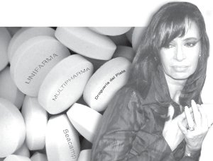 La mitad de la campaa presidencial del Frente Para La Victoria fue financiada por los laboratorios