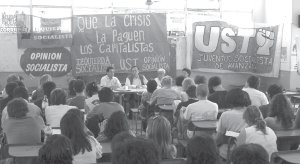 Vista de la charla en Sociales