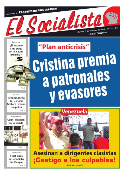 Tapa de El Socialista