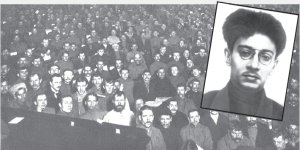 Sesin del Congreso de los Soviets en el poder en 1917. Su presidente era Yakov Sverdlov.