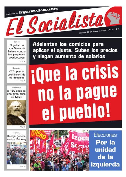 Tapa de El Socialista