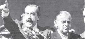 Alfons�n junto a Cafiero en Semana Santa