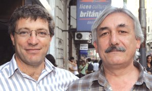 Juan Carlos Gringo Giordano (Izquierda Socialista) y Héctor Héberling (Nuevo MAS)