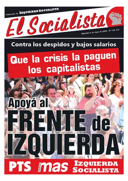Tapa de El Socialista
