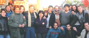 Charla de Juan Carlos Giordano con los candidatos del Frente de Izquierda de La Matanza, en el Barrio Rafael Castillo.