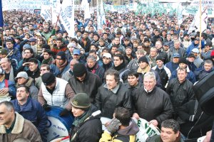 Vista del acto de la UOM en Capital el pasado jueves 23