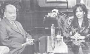 Grondona con la presidente  2009