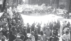 Vista de la marcha de estatales