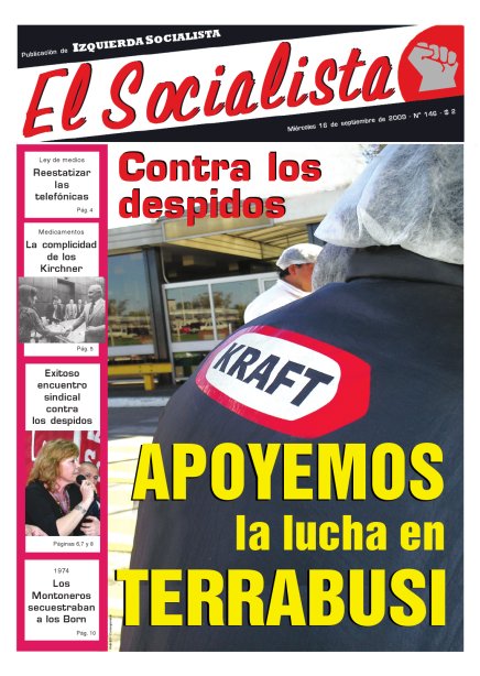 Tapa de El Socialista