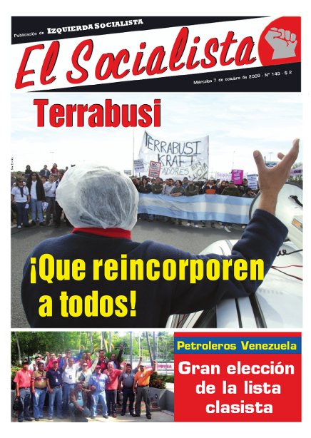 Tapa de El Socialista