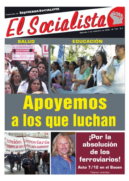 Tapa de El Socialista