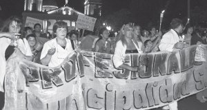 Protesta de los profesionales de la salud en Tucumn