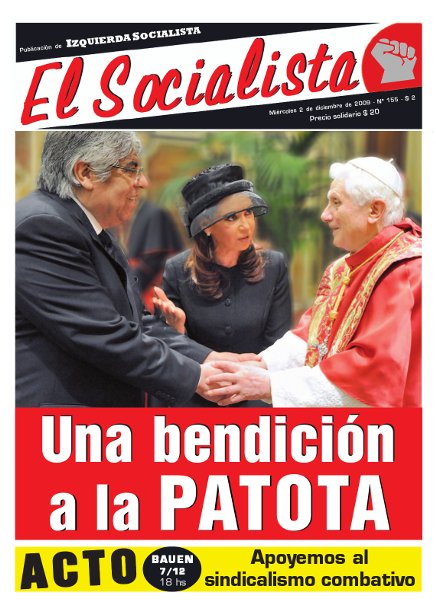Tapa de El Socialista