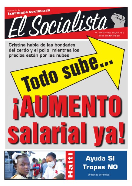 Tapa de El Socialista