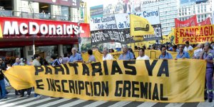 Marcha de los trabajadores de subterrneos del pasado 17 de marzo