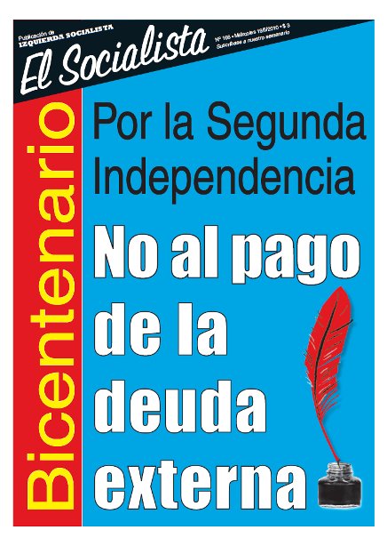 Tapa de El Socialista