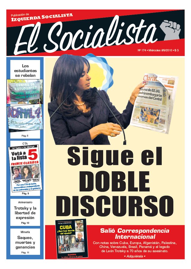 Tapa de El Socialista