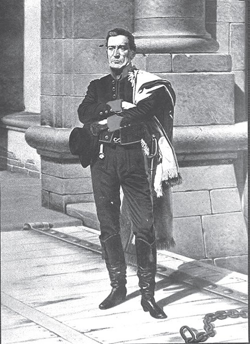 Artigas en la Ciudadela, leo del pintor uruguayo Juan Manuel Blanes. 1886