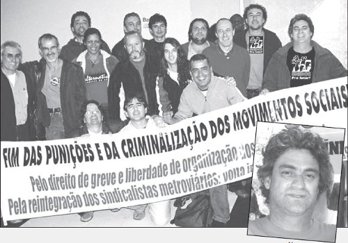 Desde hace aos quienes integran hoy la lista 2 que triunf, vienen luchando contra los despidos y la criminalizacin de la protesta social. Derecha: Alex Fernndez